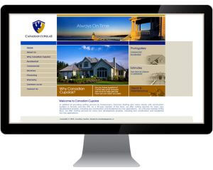 Web design for construction company by New Design Group