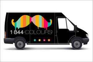 Vehicle Graphics for Painting Company by New Design Group